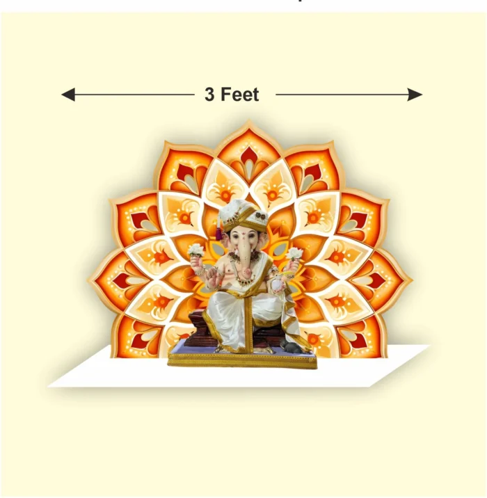 1.Ganpati decoration backdrop cutout 5MM